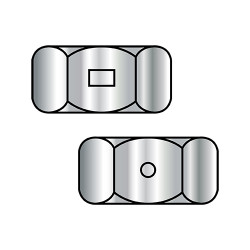 1/2-13 Two Way Reversible Hex Lock Nut 18 8 Stainless Steel Passivate and Wax (Pack Qty 200) BC-50NY188