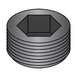 1 Dry Seal Socket Pipe Plug Plain (Pack Qty 25) BC-01000PPS