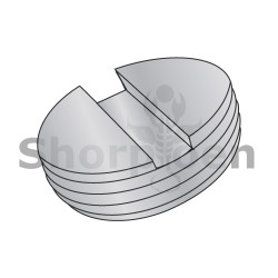 1/2-14 Slotted Pipe Plug Die Cast Zinc Alloy (Pack Qty 1,000) BC-00500PPSA