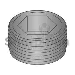 1/16 Flush Seating Socket Pipe Plug Plain (Pack Qty 100) BC-00062PPSF