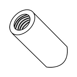 4-40X1 One Quarter Round Standoff Nylon (Pack Qty 1,000) BC-141604RFN