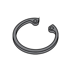 .250 Internal Retaining Ring Phosphate (Pack Qty 2,000) BC-25RIBP