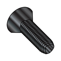 4-40X3/8 Phil Flat Thread Rolling Screws Thread Rolling Screw Fully Thread Black Oxide & Wax (Pack Qty 10,000) BC-0406RPFB