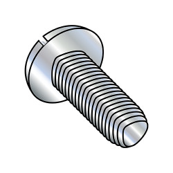 10-24X3/8 Slotted Pan Thread Rolling Screws Thread Rolling Screw Fully Thread Zinc & Wax (Pack Qty 10,000) BC-1006RSP