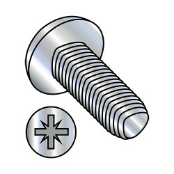 10-24X5/16 Pozi Drive Pan Thread Rolling Screws Thread Rolling Screw Full Thread Zinc &Wax (Pack Qty 10,000) BC-1005RZP