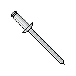 1/4X.02-.12 Stainless Steel Rivet With Stainless Steel Mandrel (Pack Qty 2,000) BC-SSDSS82