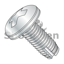 4-40X3/16 Phillips Pan Thread Cutting Screw Type 1 Fully Threaded Zinc (Pack Qty 10,000) BC-04031PP