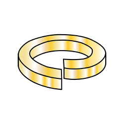 1 INCH High Alloy Regular Split Lock Washer AISI 4037 Zinc Yellow Made in USA (Pack Qty 70) BC-100WS8
