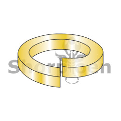 1/4 High Alloy Regular Split Lock Washer AISI 4037 Zinc Yellow Made in USA (Pack Qty 2,000) BC-14WS8