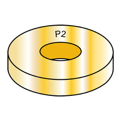 #10 S A E Through Hardened Washer Zinc Yellow (Pack Qty 5,000) BC-10WSAEH