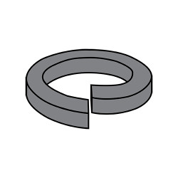 1 1/2 High Collar Split Lock Washer Plain (Pack Qty 225) BC-150WSH