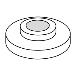 1/4 Shoulder Washer Nylon (Pack Qty 2,500) BC-14562WSLDN