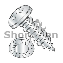 6-20X1/4 Phillips Pan Serrated Self Tapping Screw Type AB Fully Threaded Zinc (Pack Qty 10,000) BC-0604ABPPS
