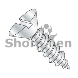6-20X3/8 Slotted Flat Self Tapping Screw Type A B Fully Threaded Zinc (Pack Qty 10,000) BC-0606ABSF