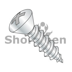 6-18X1/2 Phillips Oval Self Tapping Screw Type A Fully Threaded Zinc (Pack Qty 10,000) BC-0608APO