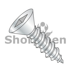 6-18X1/2 Square Flat Self Tapping Screw Type A Fully Threaded Zinc (Pack Qty 10,000) BC-0608AQF