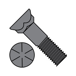1/2-13X1 1/2 Grade 8 Plow Bolt With Number 3 Flat Head Plain (Pack Qty 350) BC-5024BP8