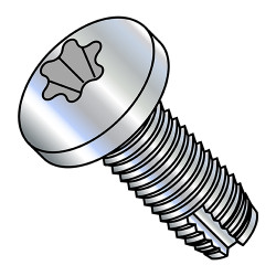 1/4-20X3/4 Six Lobe Pan Thread Cutting Screw Type 1 Fully Threaded Zinc (Pack Qty 3,000) BC-14121TP