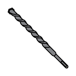 3/16X3 1/2 Concrete Screw Drill Bit Plain (Pack Qty 25) BC-18756BSC