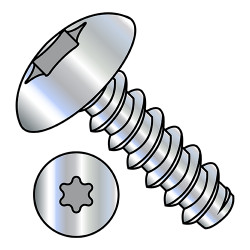 8-18X3/8 6 Lobe Full Contour Truss Self Tapping Screw Type B Full Thread Zinc (Pack Qty 10,000) BC-0806BTT