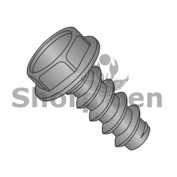 8-18X3/4 Unslotted Ind Hex Type B Tapping Screw Fully Threaded Hard Black Zinc (Pack Qty 8,000) BC-0812BWBZ