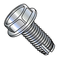 1/4-20X1 1/2 Unslotted Indented Hex Washer Thread Cutting Screw Type 1 Fully Threaded Zinc An (Pack Qty 1,000) BC-14241W