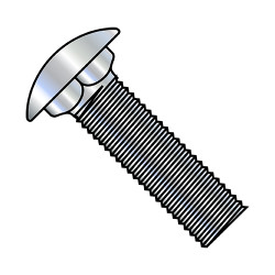 1/4-20X1 1/2 Carriage Bolt Short Neck Full Thread Zinc (Pack Qty 1,000) BC-1424CSN