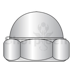 M6-1.0 Metric Din 1587 Domed Cap Acorn Nut A2 Stainless Steel (Pack Qty 2,000) BC-M6D1587A2