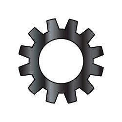 M3.5 Din 6797 A Metric External Tooth Lock Washer Black Oxide and Oil (Pack Qty 10,000) BC-M3.5D6797AB
