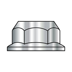 M10-1.5 Din 6923 Metric Hex Flange Nut Non Serrated 316 Stainless Steel (Pack Qty 500) BC-M10D6923316