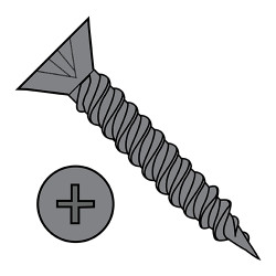 5-20X3/4 Phillips Flat Hinge Screw Twinfast Fine Thread Fully Threaded Plain (Pack Qty 10,000) BC-05F12DPFDP