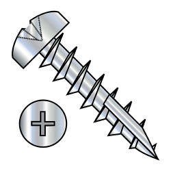 10-9X1 Phillips Pan Deep Thread Wood Screw Type 17 Full Thread Zinc (Pack Qty 3,000) BC-1016DPP17