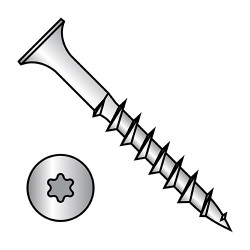 10X1 1/2 6 Lobe Bugle Head Course Thread Sharp Point Deck Screw Dacrotized (Pack Qty 2,000) BC-1024DTG