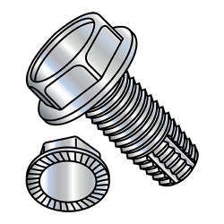 1/2-13X1 1/2 Unslotted Ind Hex Washer Serrated Thread Cutting Screw Type F Full Thread Zinc (Pack Qty 200) BC-5024FWS