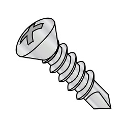10-16X1 1/4 Phil Oval Self Drill Screw Full Thread Zinc Nickel 1,000 hours Salt Spray (Pack Qty 4,000) BC-1020KPOHC