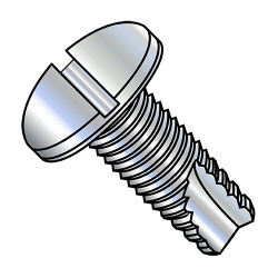 4-40X1/2 Slotted Pan Thread Cutting Screw Type 23 Fully Threaded Zinc (Pack Qty 10,000) BC-04083SP