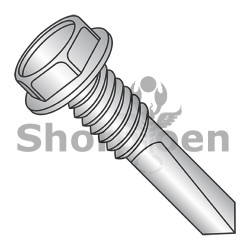 12-24X1 1/4 Unslotted Hex washer Self Drill Machine Screw #5 Point Zinc 1000hours Salt Spray (Pack Qty 3,000) BC-1220KWMS5HC