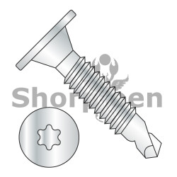 10-24X3/4 6 Lobe Wafer Head Self Drilling Screw Machine Screw Thread Full Thread Zinc (Pack Qty 5,000) BC-1012KWTFMS