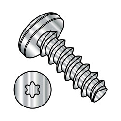 1/4-10X1 1/2 6 Lobe Pan Thread Rolling Screws 48-2 Fully Threaded 18-8 S/S Passivated and Wax (Pack Qty 500) BC-1424LTP188
