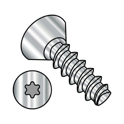 10-14X1/2  6 Lobe Flat Undercut Plastite Alternative 48-2 Full Threaded 18 8 SS Passivate Wax (Box Qty 5000)  BC-1008LTU188