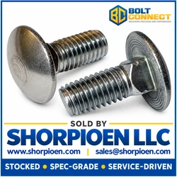 M10-1.5X30 Metric DIN603 Carriage Bolt Full Thread A4 Stainless Steel (Pack Qty 400) BC-M1030D603A4