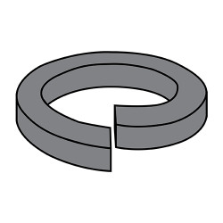 M10 Metric Din 7980 High Collar Split Lock Washer Thermal Black (Pack Qty 8,000) BC-MD10WSH