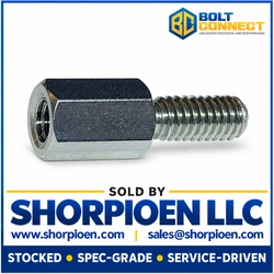 M2.5-0.45X10 4.5 MM Hex Male Female Standoff Stainless Steel (Pack Qty 250) BC-M452510HM303
