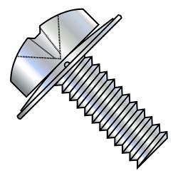 M3-0.5X10 ISO7045 Metric Phil Pan Conical Square Washer Sems Full Thread Zinc (Pack Qty 8,000) BC-MI310CPP