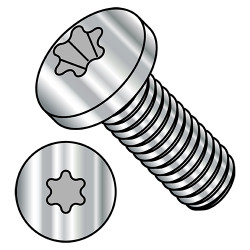 M2-0.4X10 ISO7045 Metric 6 Lobe Pan Head Machine Screw Full Thread 18-8 Stainless Steel (Pack Qty 3,000) BC-MI210MTP188