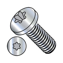 M5-0.8X8 Din 7985 Metric 6 Lobe Pan Head Machine Screw Full Thread Zinc Rohs (Pack Qty 5,000) BC-M58MTP
