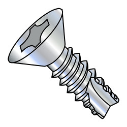 1/4-14X1 1/2 Phillips Flat Thread Cutting Screw Type 25 Fully Threaded Zinc (Pack Qty 2,000) BC-14245PF