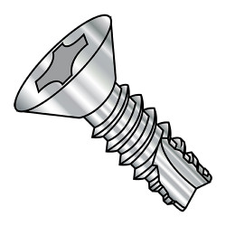 4-24X1/2 Phillips Flat Thread Cutting Screw Type 25 Fully Threaded 18-8 Stainless Steel (Pack Qty 5,000) BC-04085PF188