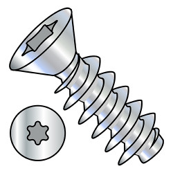 2.5-1.12X10 Metric 6 Lobe Flat Head PT Alternative Fully Threaded Zinc (Pack Qty 5,000) BC-M2.510PTTF
