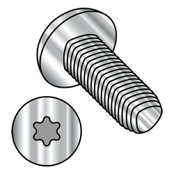 M2.5-0.45X10 Din7500 CE 6Lobe Pan Thread Roll Screw Full Thread 18 8 Stainless Steel Passivate Wax (Pack Qty 5,000) BC-M2.510RTP188